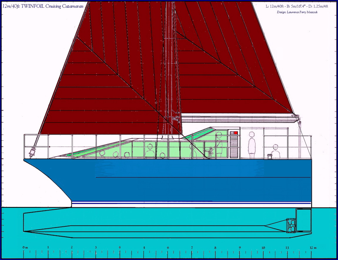 40ft Twinfoil Cruising Catamaran